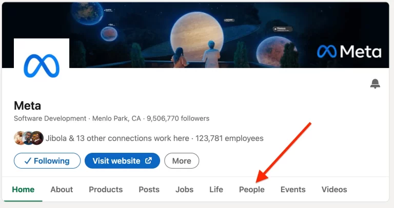 Connect with Meta Employees on LinkedIn