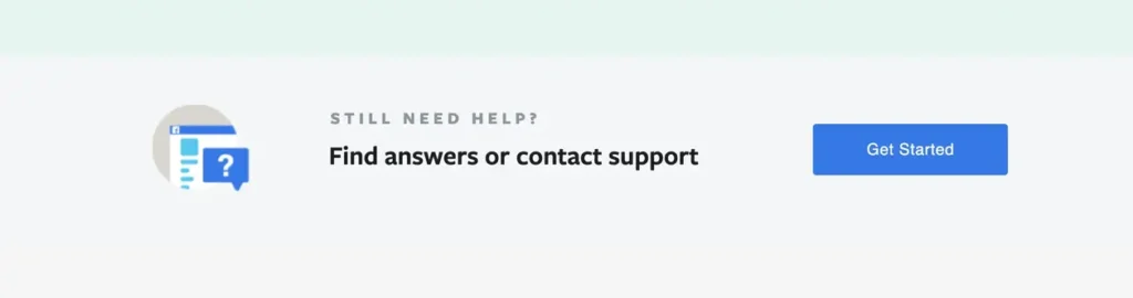 Facebook support