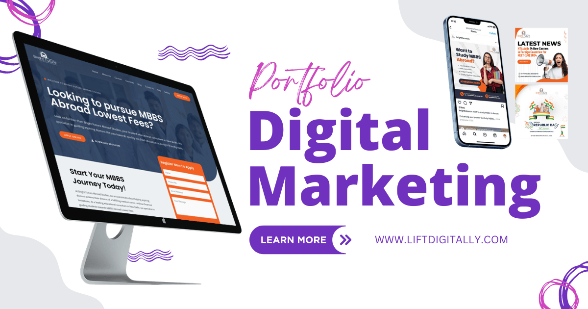 Lift Digitally Digital Marketing Portfolio for Bright Future