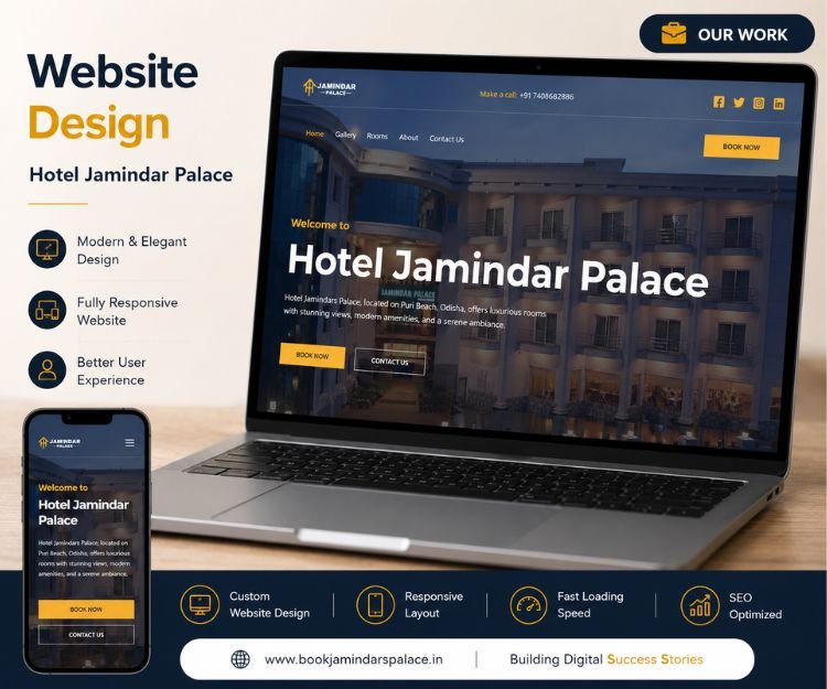 lift digitally work for website design hotel